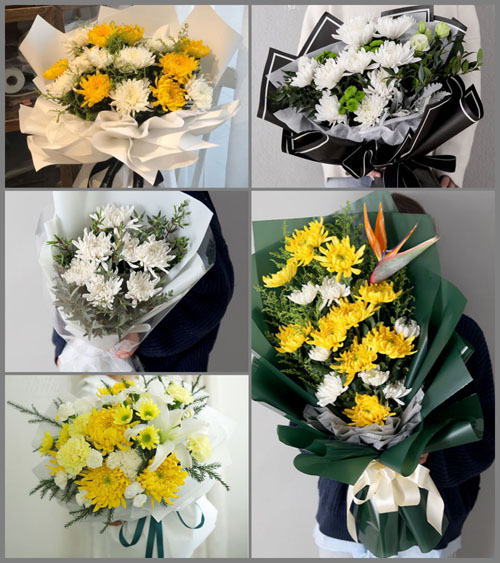 浙江省台州温岭市松门镇竿蓬村白事花束代送